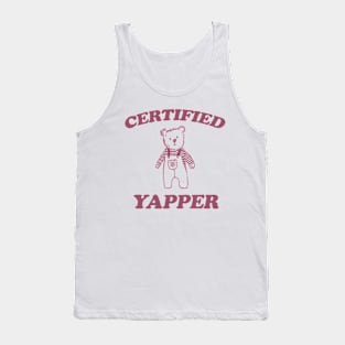 Certified yapper Shirt, Y2K Iconic Funny Cartoon Meme Tank Top